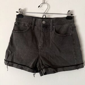 Madewell Size 25 High-Waist Gray Jean Shorts